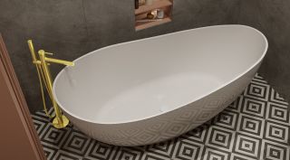 Ванна из искусственного камня Whitecross Ruby 0202.170075.100 170x75см белый глянец